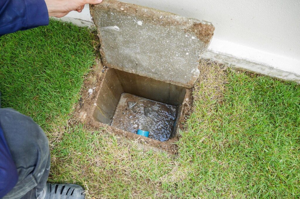 Looking into a hole in the ground